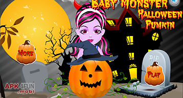 Baby monster halloween pumpkin d..