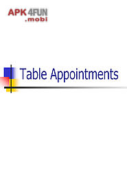 table appointments