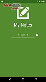 my notes - notepad
