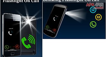 Blinking flashlight on call