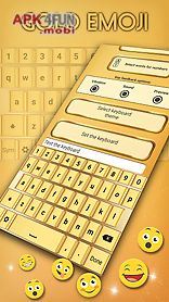 gold emoji keyboard changer