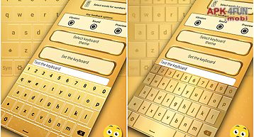 Gold emoji keyboard changer