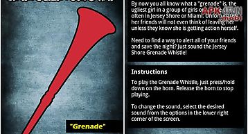 Grenade whistle free