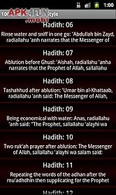 100 hadith on life style