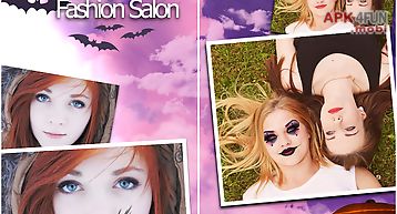 Halloween makeup fashion salon
