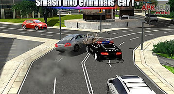 Crime town police car driver