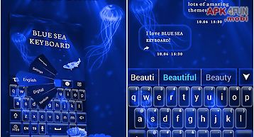 Deep blue sea keyboard theme