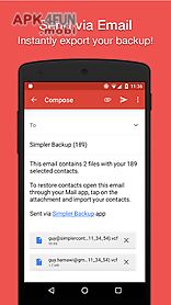 simpler contacts backup