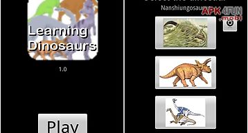 Learning dinosaurs