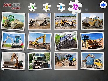 trucks & cars -puzzle for kids