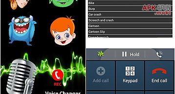 Play voice changer during call