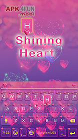 shining heart keyboard theme