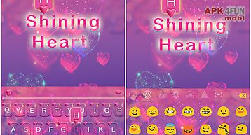 Shining heart keyboard theme