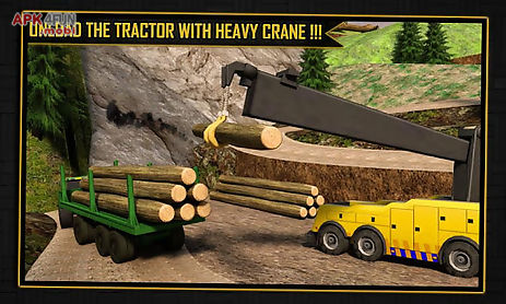 log transporter tractor crane