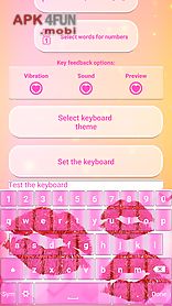 love keyboard with emoticons