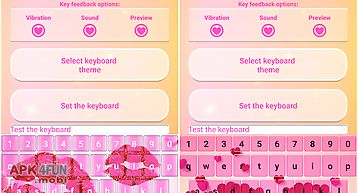 Love keyboard with emoticons