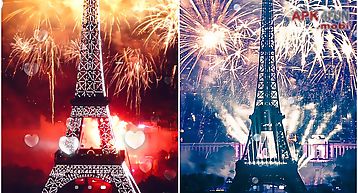 Eiffel tower fireworks