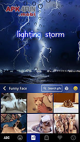 lighting storm kika keyboard