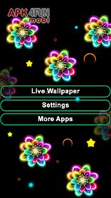 neon flowers livewallpaper