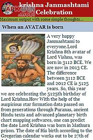 krishna janmashtami celebration