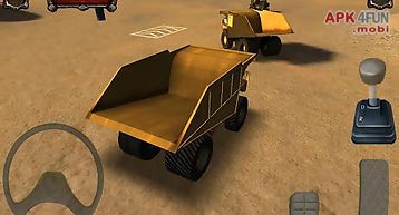 Mining truck parking simulator