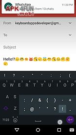 purple emoji androidl keyboard