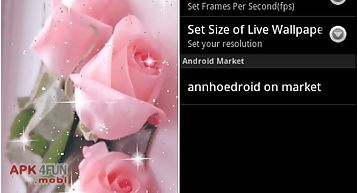 Pretty pink roses live wallpap
