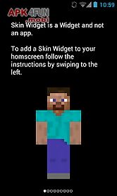 skin widget for minecraft