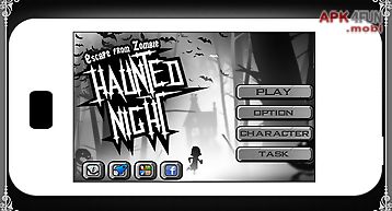 Haunted night - running game