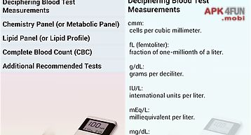 Blood test results explained