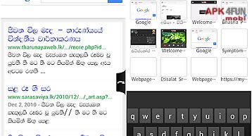 Sett sinhala tamil web browser