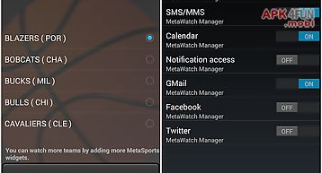 Metawatch manager for android