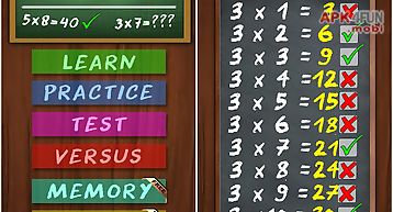 Multiplication table game