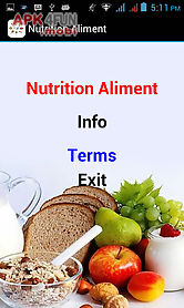 nutrition aliment