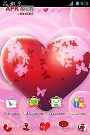 theme hearts for go launcher