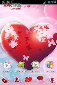 theme hearts for go launcher