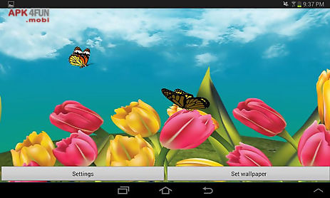 butterfly garden 3d wallpaper