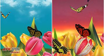 Butterfly garden 3d wallpaper