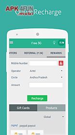 free 3g mobile data recharge