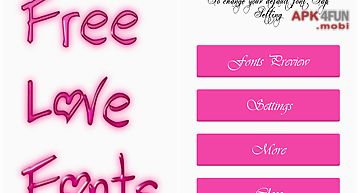 Free love fonts