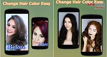 Changing hair color easy make