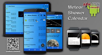 Meteor shower calendar
