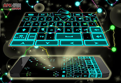 neon lightning keyboard