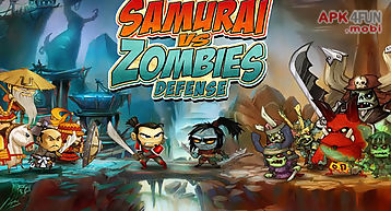 Samurai vs zombies defense