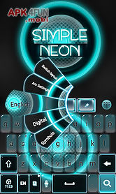 simple neon keyboard
