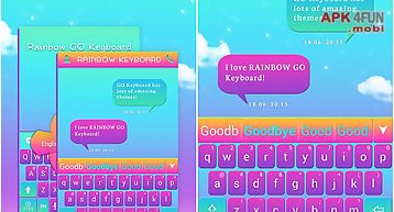 Rainbow go keyboard theme