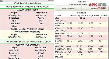 Indian train info app - disha