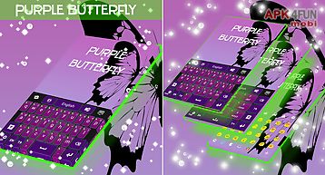 Purple butterfly keyboard