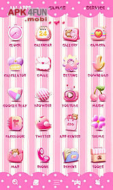 pink room go launcher theme