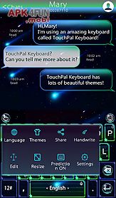 touchpal comet keyboard theme